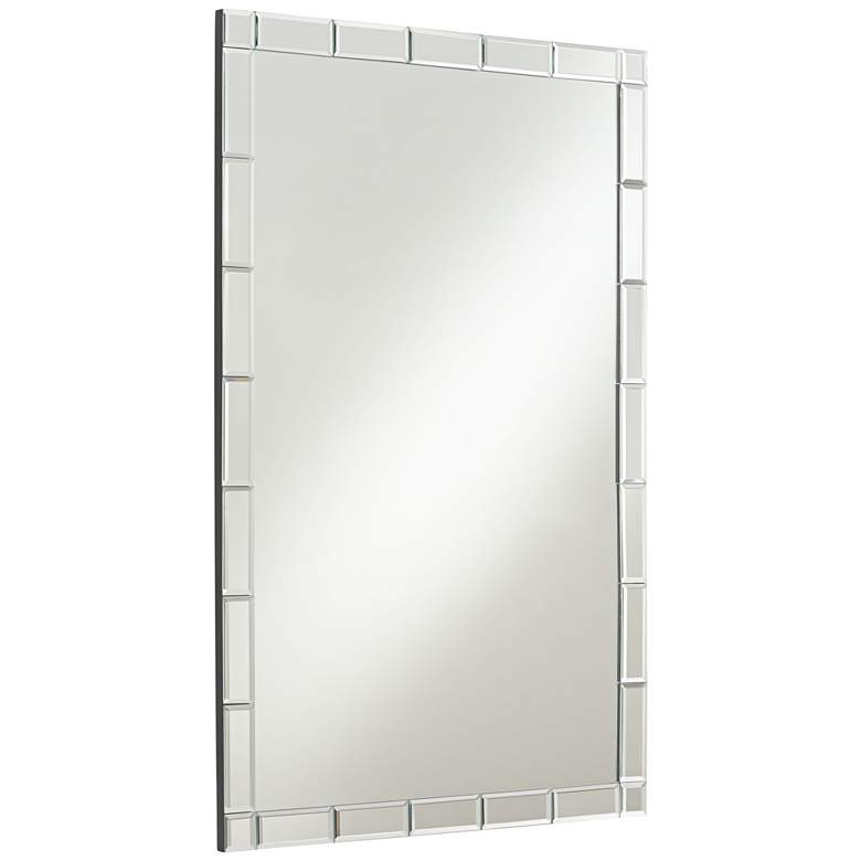 Image 4 Possini Euro Cari 23 1/2 inch x 35 1/2 inch Tile Edge Mirror more views
