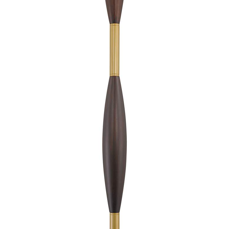 Image 6 Possini Euro Carillo 67" Espresso Brown and Gold Modern Floor Lamp more views
