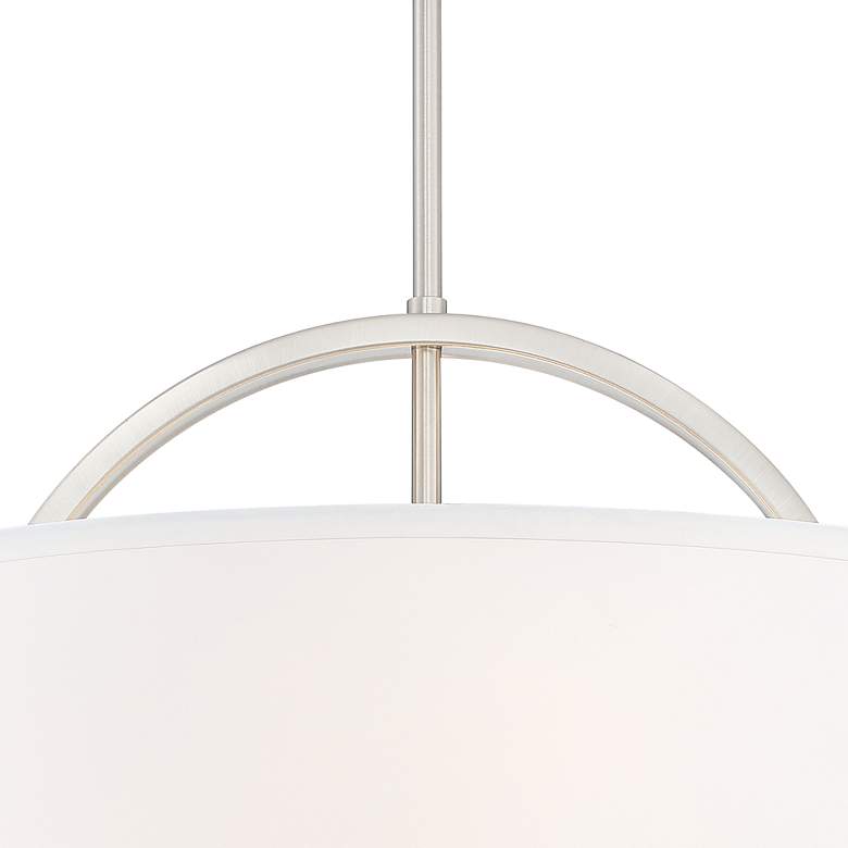 Image 4 Possini Euro Carina 20 inch Wide Brushed Nickel Pendant Light more views