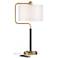 Possini Euro Carlyle USB Port and Outlet Modern Desk Lamp