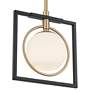6_Possini Euro Carlyn 10 1/2" Wide Black and Gold Mini Pendant more views
