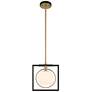 Watch A Video About the Possini Euro Carlyn Black and Gold Mini Pendant