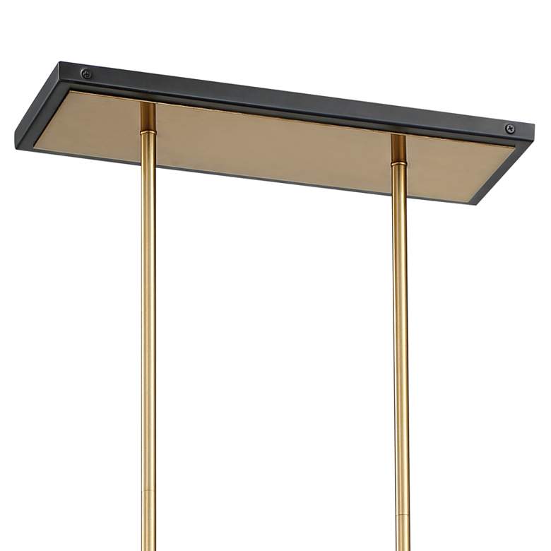 Image 5 Possini Euro Carlyn 33" Brass and Black 4-Light Island Pendant more views
