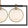 5_Possini Euro Carlyn 37 1/2" Wide Black and Gold 4-Light Island Pendant more views