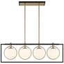 Watch A Video About the Possini Euro Carlyn Black and Gold 4 Light Island Pendant
