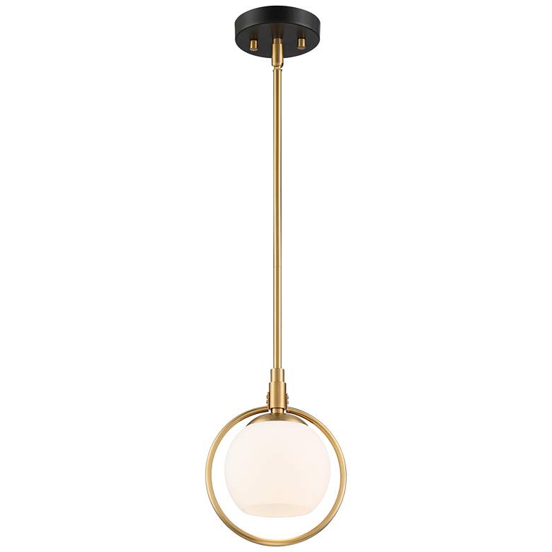 Image 6 Possini Euro Carlyn 8 3/4 inch Wide Gold and Glass Orb Mini Pendant Light more views