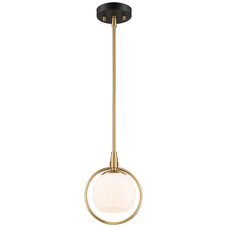 Image 6 Possini Euro Carlyn 8 3/4" Wide Gold and Glass Orb Mini Pendant Light more views
