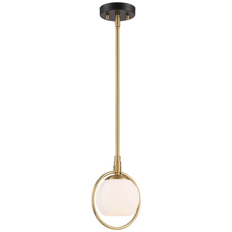 Image 7 Possini Euro Carlyn 8 3/4 inch Wide Gold and Glass Orb Mini Pendant Light more views