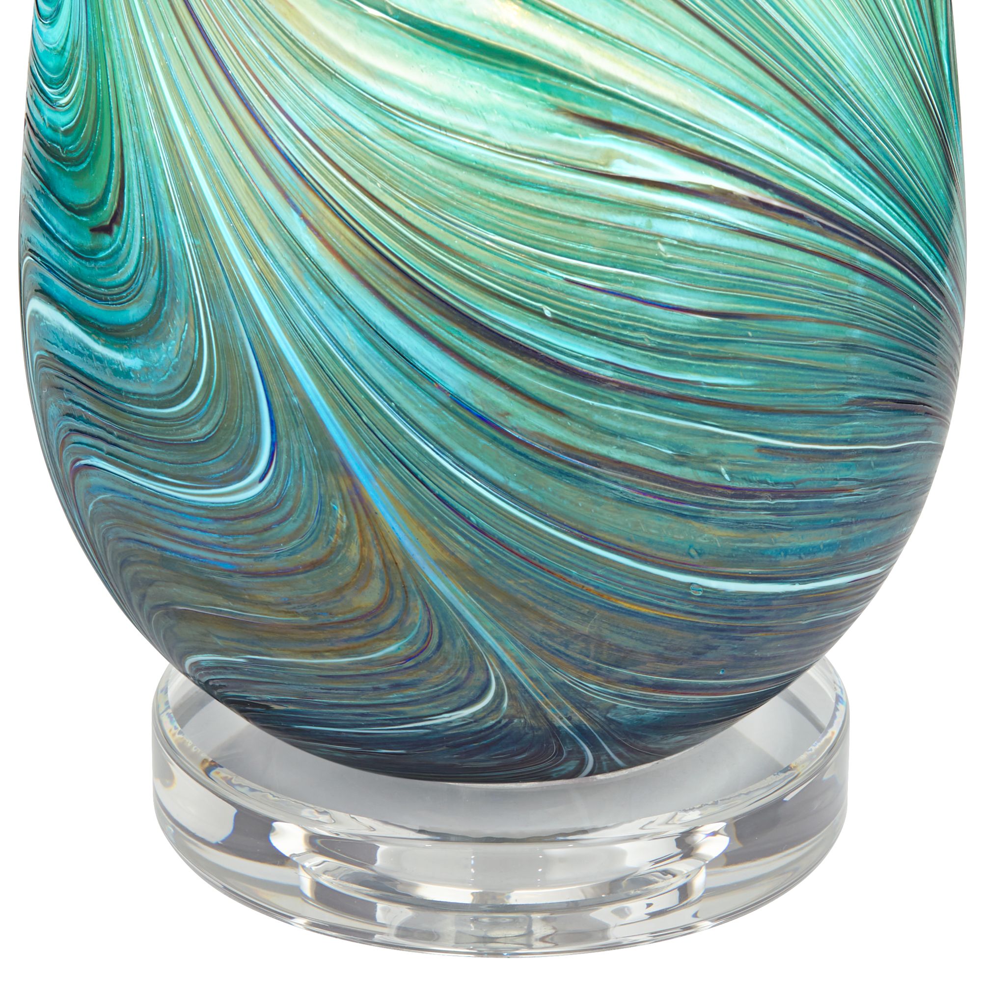 Image 4 Possini Euro Carmen 12.5" High Art Glass Accent Lamps Set of 2 more views
