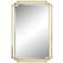 Possini Euro Carpathia 30 1/2" x 45 1/4" Gold Wall Mirror