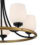 Watch A Video About the Carrigan Black and Gold 5 Light Ring Chandelier