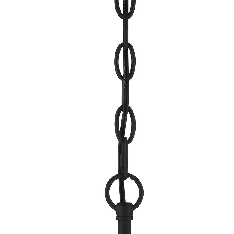 Image 4 Possini Euro Carrine 15 1/4" Black and Crystal 4-Light Pendant Light more views