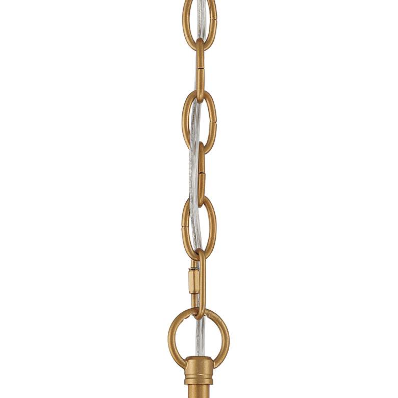 Image 6 Possini Euro Carrine 15 1/4" Crystal Gold Rectangle 4-Light Pendant more views