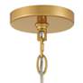 Possini Euro Carrine 15 1/4" Crystal Gold Rectangle 4-Light Pendant