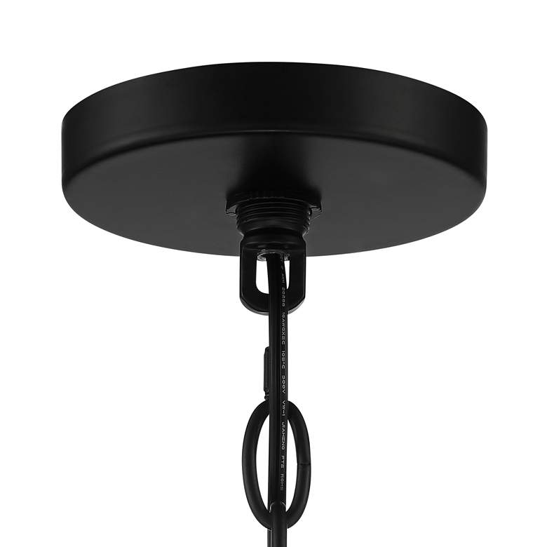 Image 5 Possini Euro Carrine 15 1/4 inch Wide Black and Gold 4-Light Pendant Light more views