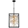 Watch A Video About the Carrine Black and Gold 4 Light Pendant Light