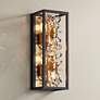 3_Possini Euro Carrine 16"H Black and Gold Plated 4-Light Wall Sconce