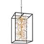 4_Possini Euro Carrine 20" Wide Modern Black and Gold 6-Light Pendant