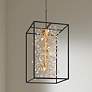 3_Possini Euro Carrine 20" Wide Modern Black and Gold 6-Light Pendant