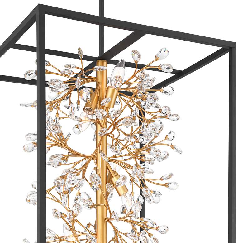 Image 5 Possini Euro Carrine 20" Wide Modern Black and Gold 6-Light Pendant more views