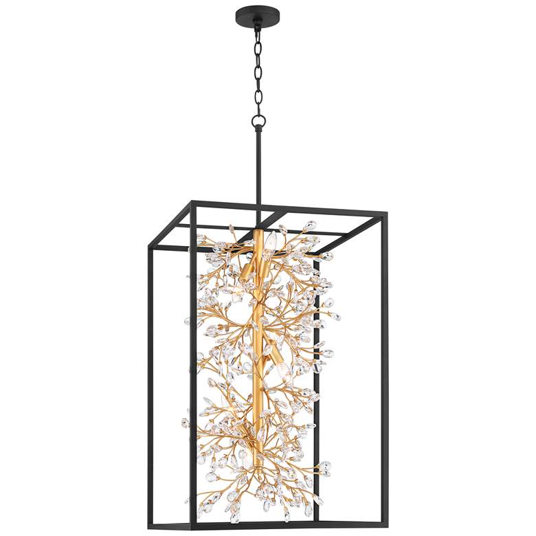 Image 6 Possini Euro Carrine 20" Wide Modern Black and Gold 6-Light Pendant more views