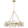 Watch A Video About the Possini Euro Carrine Gold and Flower Crystal Pendant