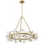 Watch A Video About the Possini Euro Carrine Gold and Flower Crystal Pendant