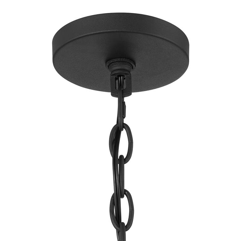 Image 6 Possini Euro Carrine 35" Wide Black and Gold 12-Light LED Ring Pendant more views