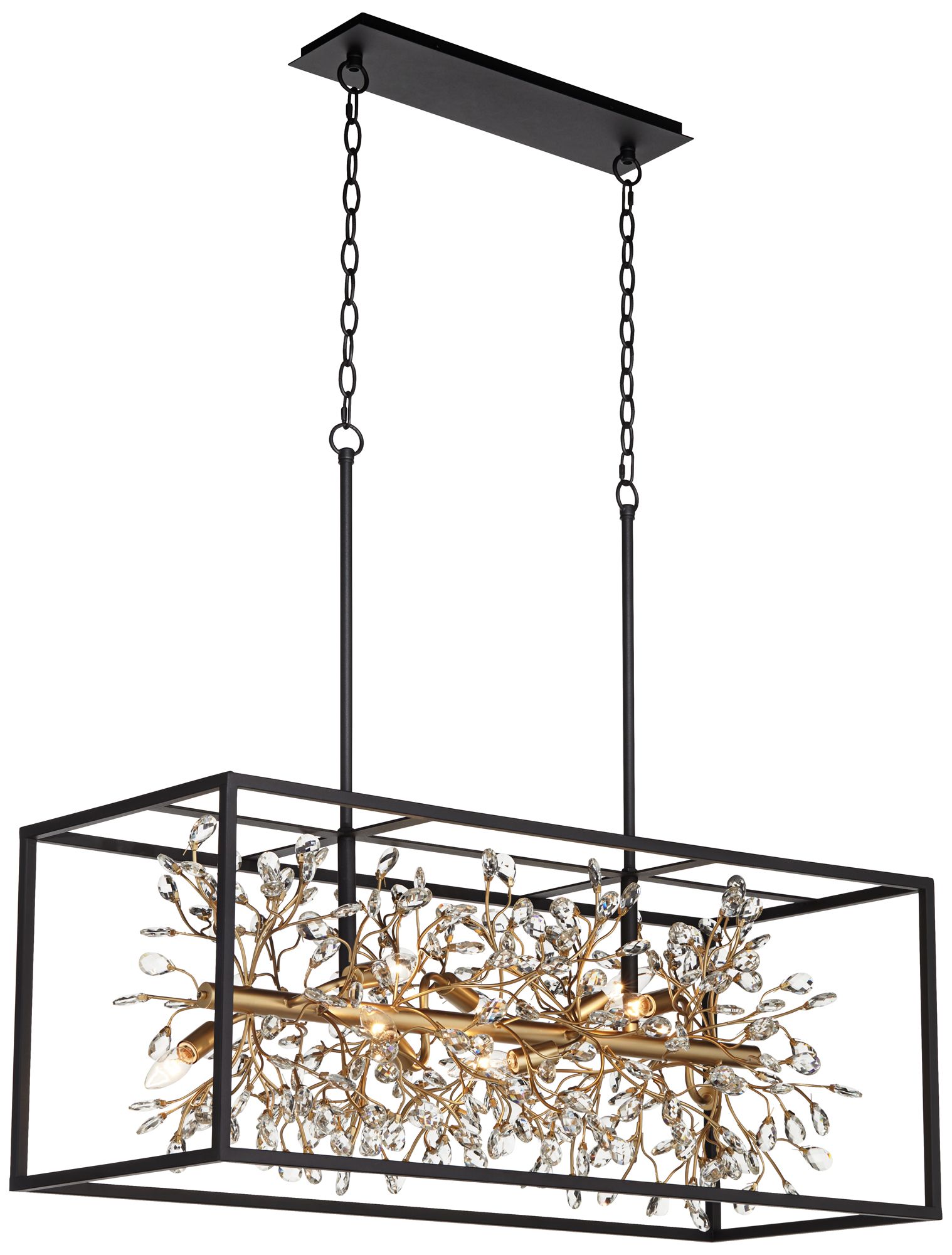 Watch A Video About the Possini Euro Carrine Black and Gold Kitchen Island Light Pendant