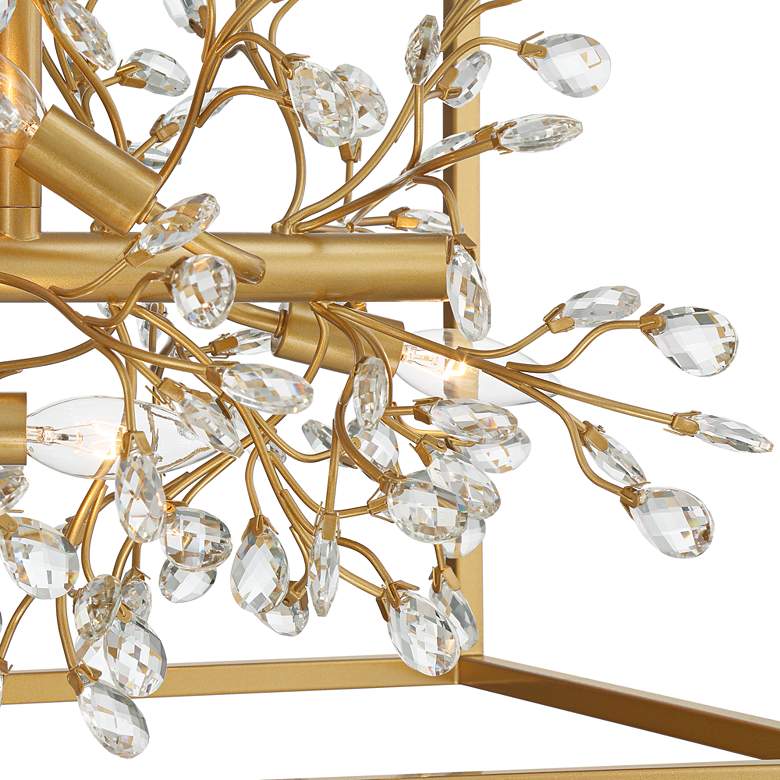 Image 4 Possini Euro Carrine 38 1/2" Wide Gold Crystal 8-Light Island Pendant more views