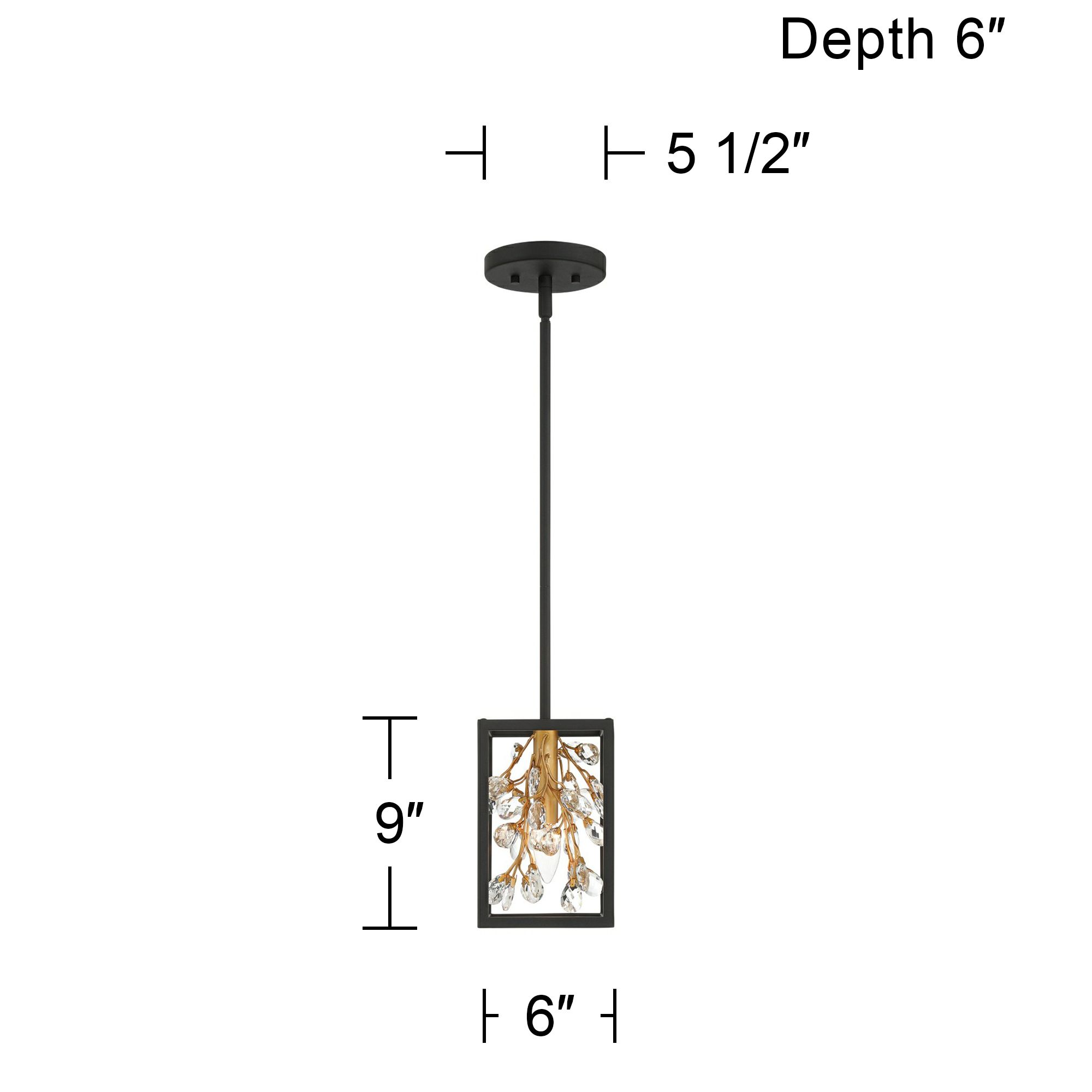 Watch A Video About the Possini Euro Carrine Black and Gold Mini Pendant Light