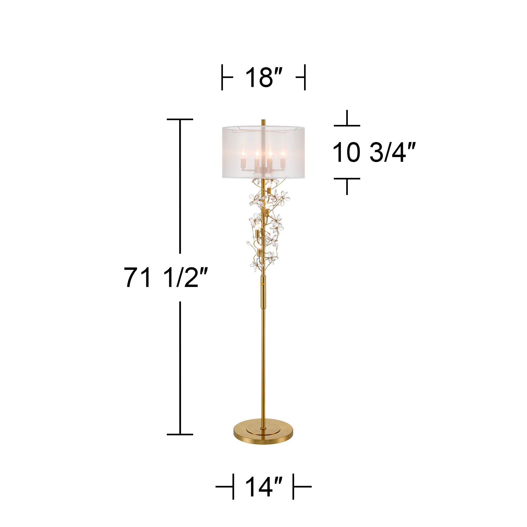 Watch A Video About the Possini Euro Vivant Crystal Spray 8 Light Soft Gold Floor Lamp