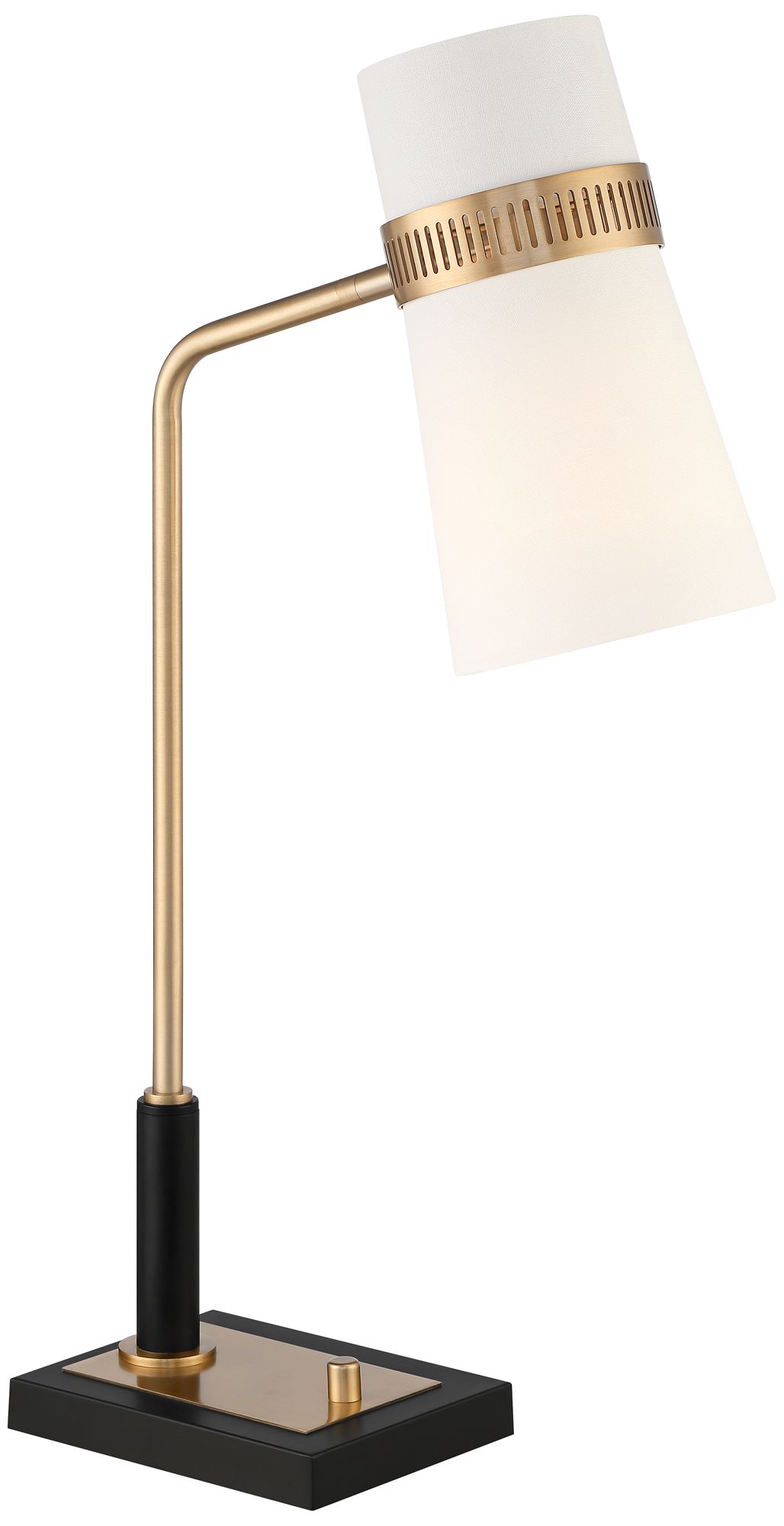 Possini Euro Cartwright 32" Antique Brass and Black USB Desk Lamp in scene