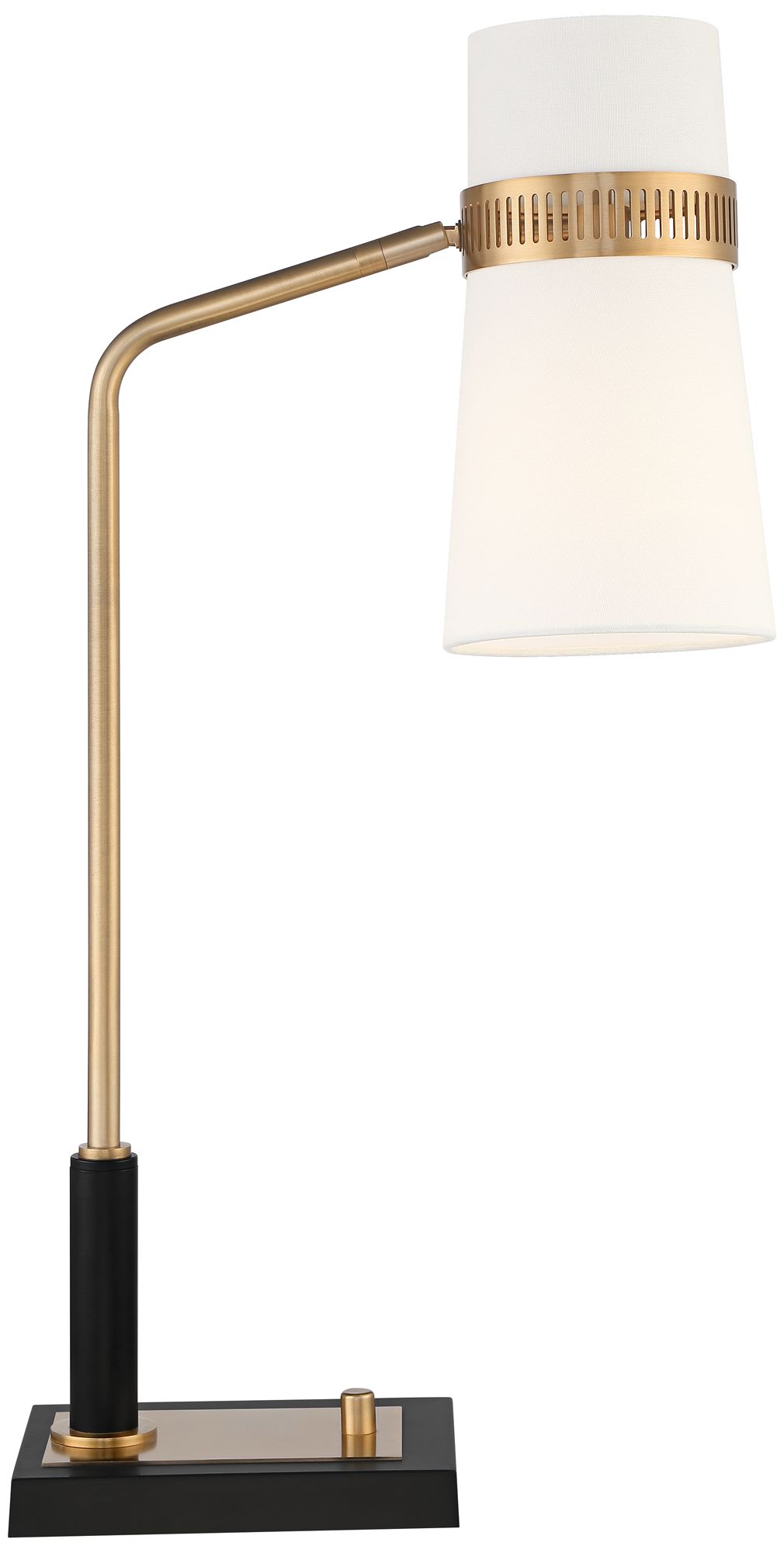 Possini Euro Cartwright 32" Antique Brass and Black USB Desk Lamp in scene