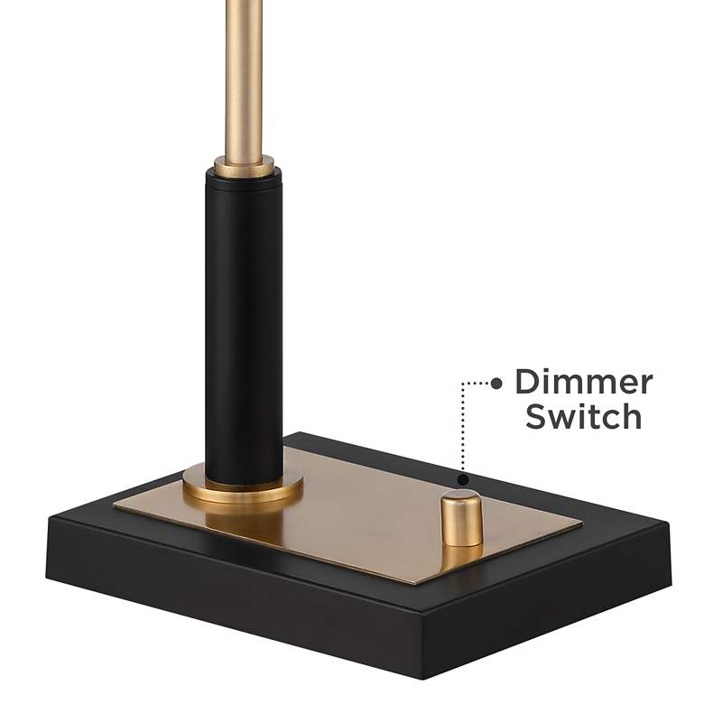 Image 4 Possini Euro Cartwright 32" Brass Black USB Desk Lamps Set of 2 more views