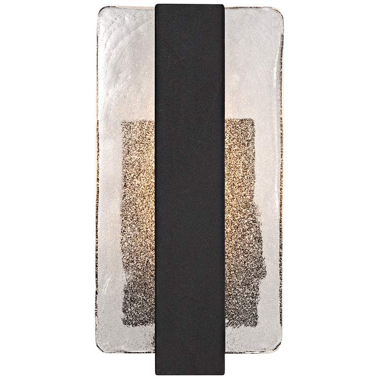 Image 6 Possini Euro Cascadia 11 3/4" Black and Glass LED Sconces Set of 2 more views