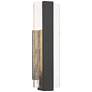 2_Possini Euro Cascadia 18"H Black Piastra Glass LED Outdoor Wall Light