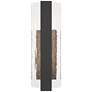 5_Possini Euro Cascadia 18"H Black Piastra Glass LED Outdoor Wall Light more views