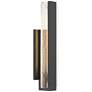7_Possini Euro Cascadia 18"H Black Piastra Glass LED Outdoor Wall Light more views