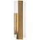 Possini Euro Cascadia 18"H Brass Piastra Glass LED Outdoor Wall Light