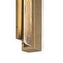 5_Possini Euro Cascadia 18"H Brass Piastra Glass LED Outdoor Wall Light more views