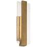 7_Possini Euro Cascadia 18"H Brass Piastra Glass LED Outdoor Wall Light more views