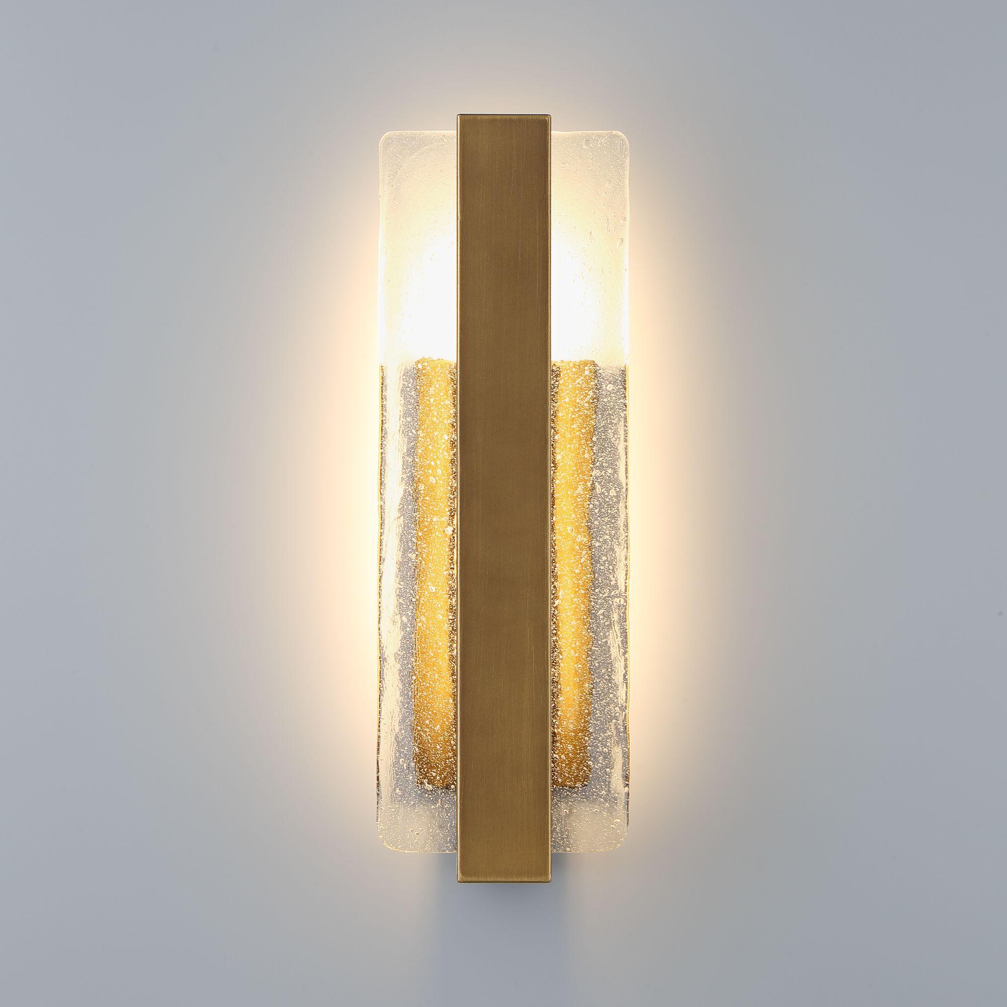 Watch A Video About the Possini Euro Cascadia Brass Piastra Glass LED Outdoor Wall Light