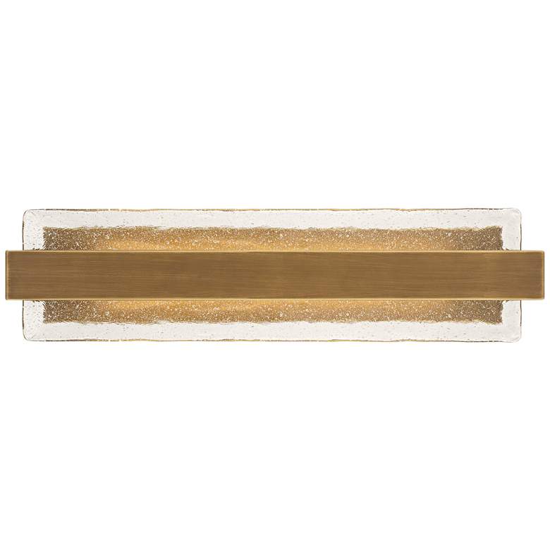 Image 1 Possini Euro Cascadia 23 1/2" Wide Brass and Glass LED Bath Light