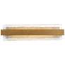 3_Possini Euro Cascadia 23 1/2" Wide Brass and Glass LED Bath Light