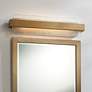 2_Possini Euro Cascadia 23 1/2" Wide Brass and Glass LED Bath Light