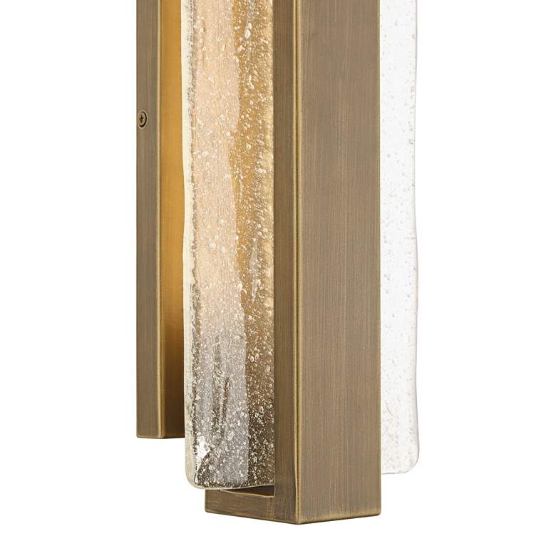 Image 3 Possini Euro Cascadia 23 1/2" Wide Brass and Glass LED Bath Light more views