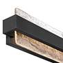 5_Possini Euro Cascadia 23 3/4" High Black Piastra Glass LED Bath Light more views