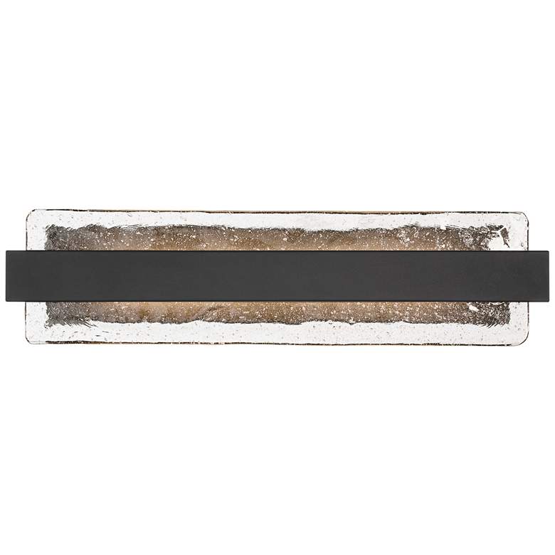 Image 6 Possini Euro Cascadia 23 3/4" High Black Piastra Glass LED Bath Light more views