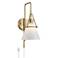 Possini Euro Casmere 18" High Modern Gold Plug-In Wall Sconce